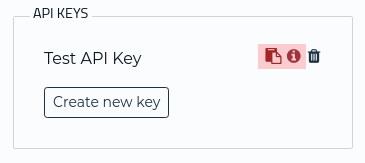 Copy or view key